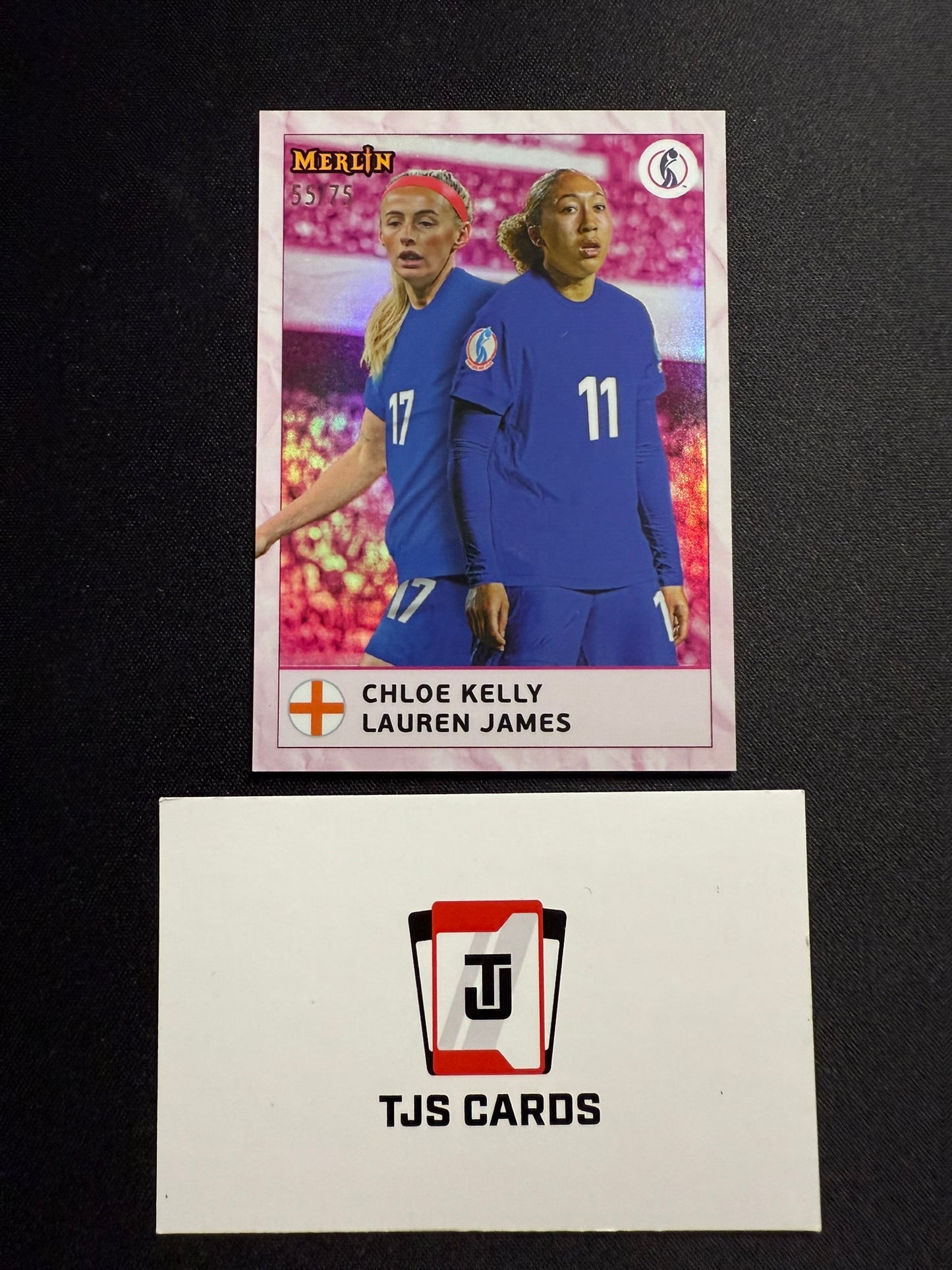 Chloe Kelly / Lauren James - Pink /75 - TOPPS Merlin UEFA Womens EUROS 2025