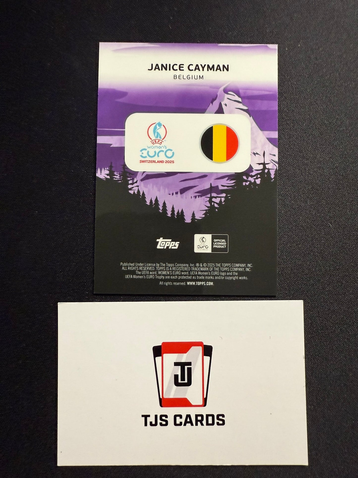Janice Cayman - Peak Power Purple /50 - TOPPS Merlin UEFA Womens EUROS 2025