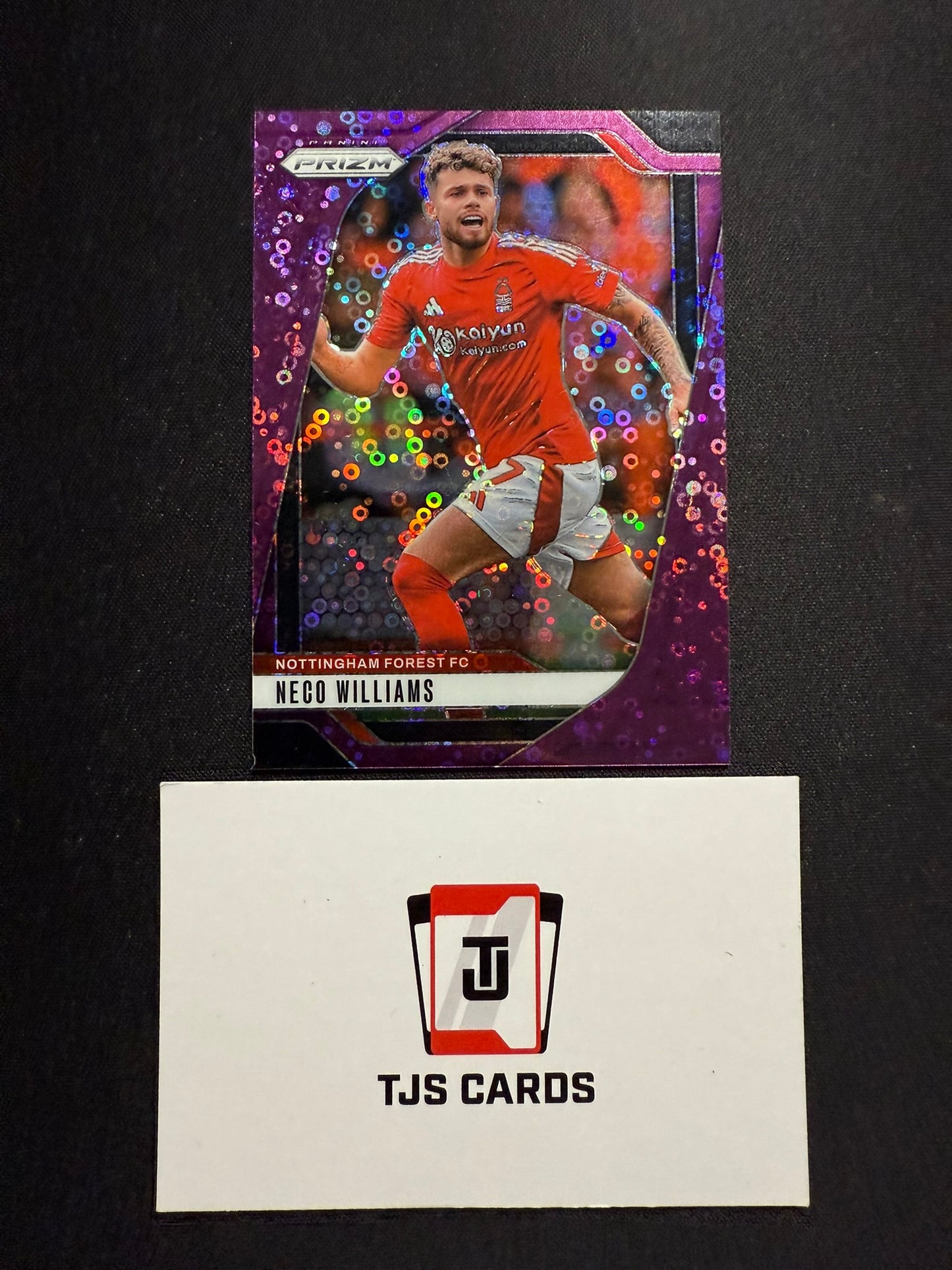 Neco Williams - Purple Breakaway /25 - Panini Prizm Premier League 2024/25