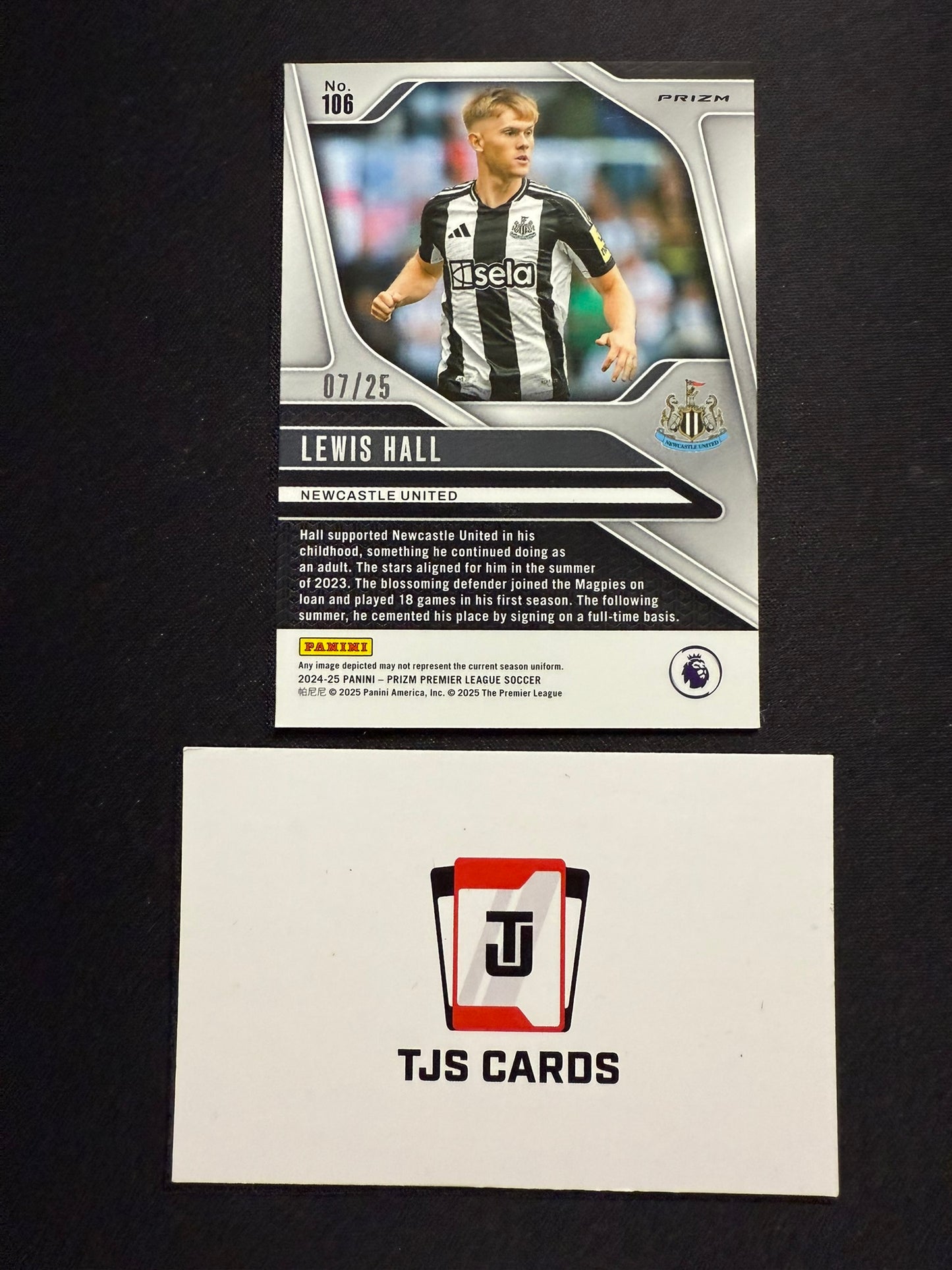 Lewis Hall - Purple Breakaway /25 - Panini Prizm Premier League 2024/25