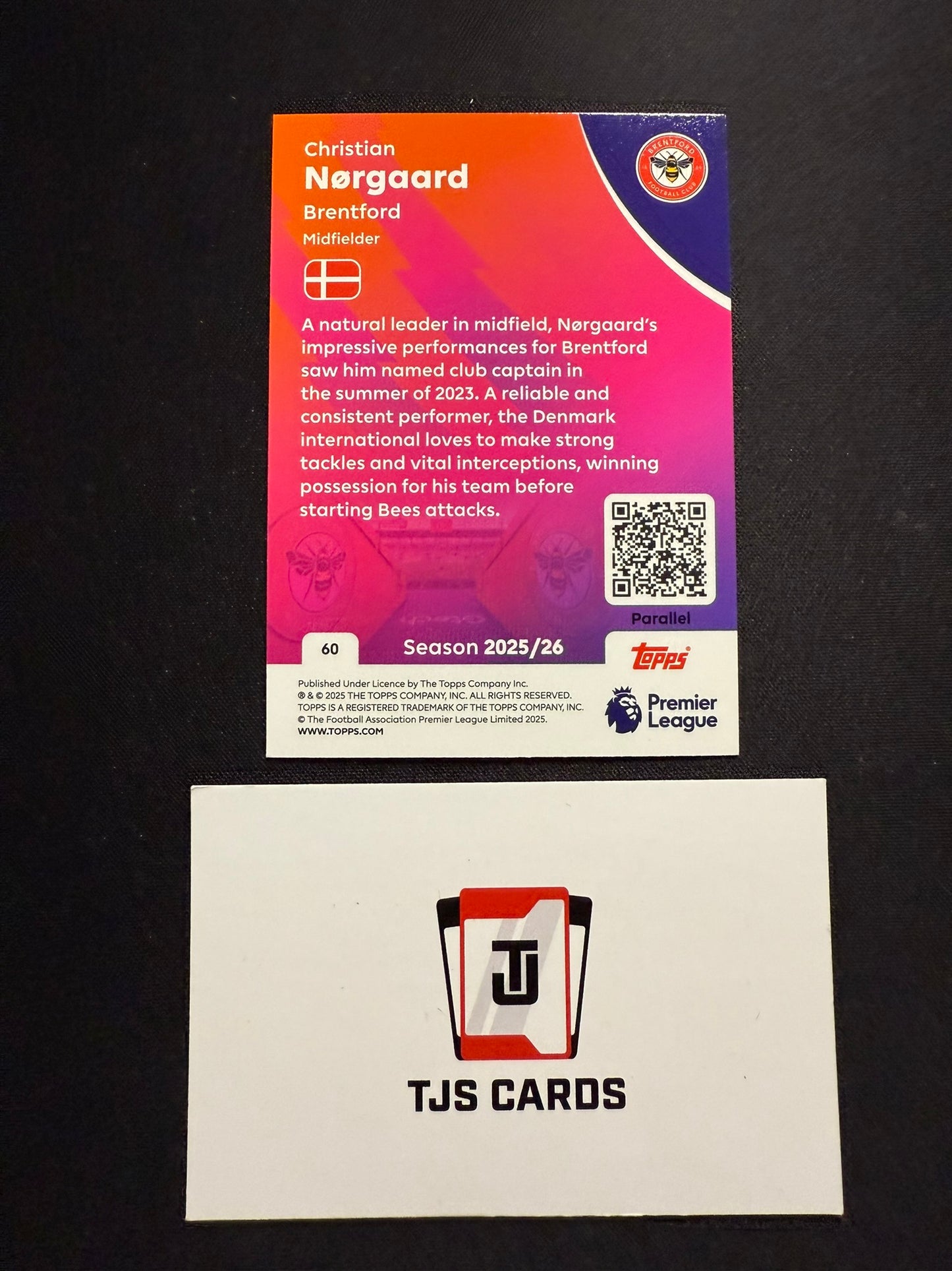 Christian Norgaard - Blue /150 - TOPPS Premier League 2025/26