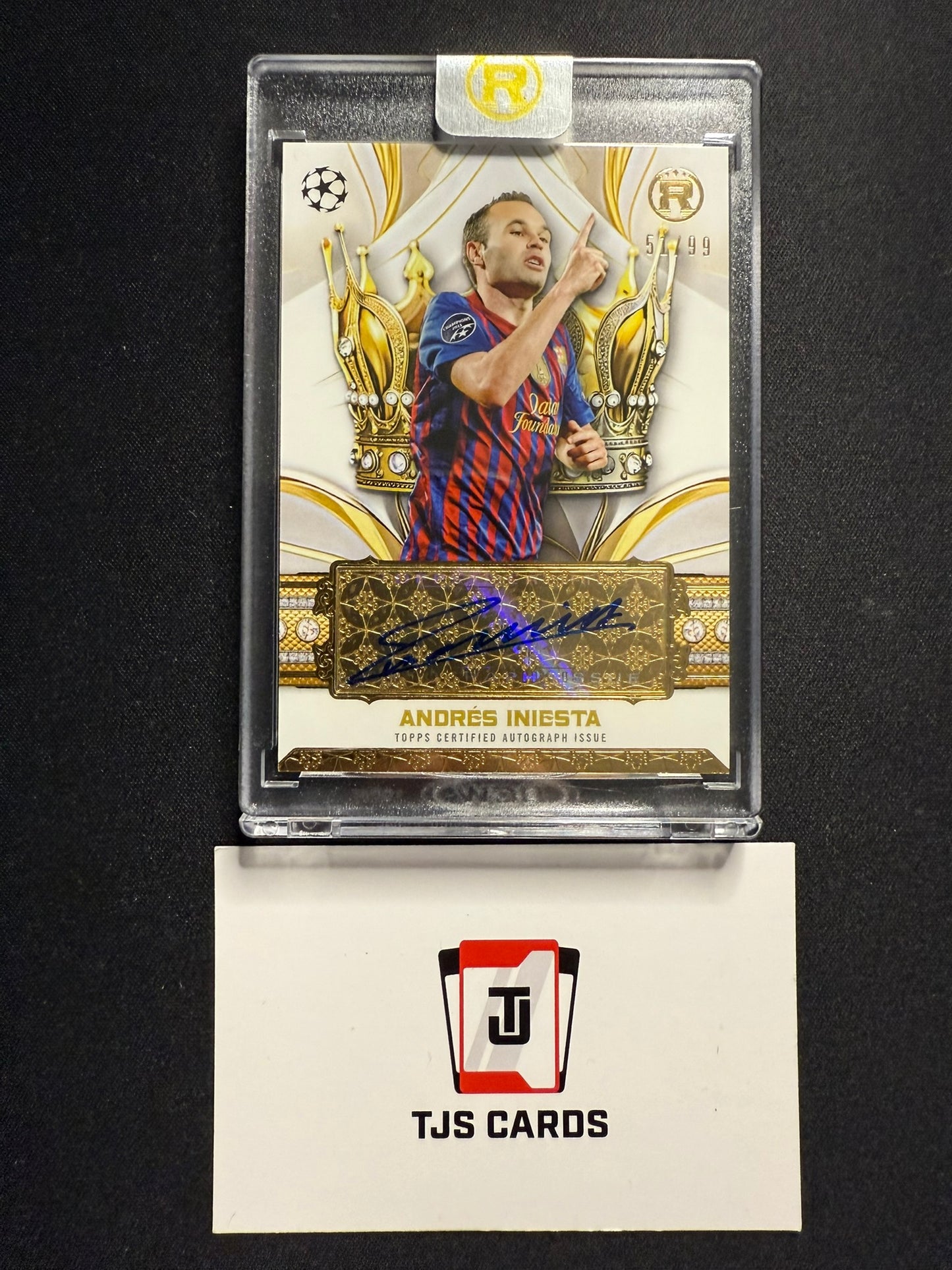 Andres Iniesta - Auto /99 - TOPPS Reverence UCC 2024/25