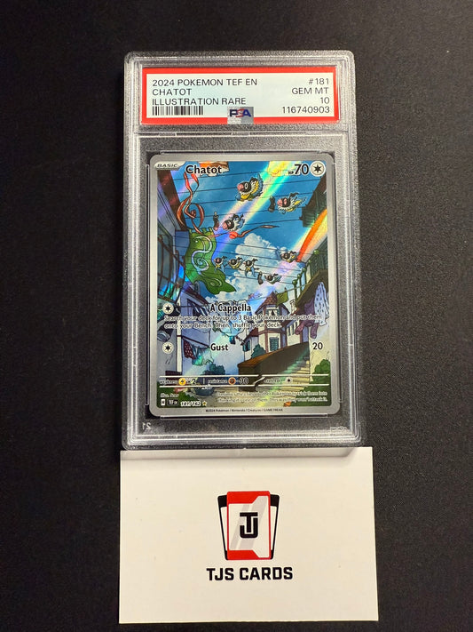 Chatot - PSA 10 - Temporal Forces 181/162 - Pokemon
