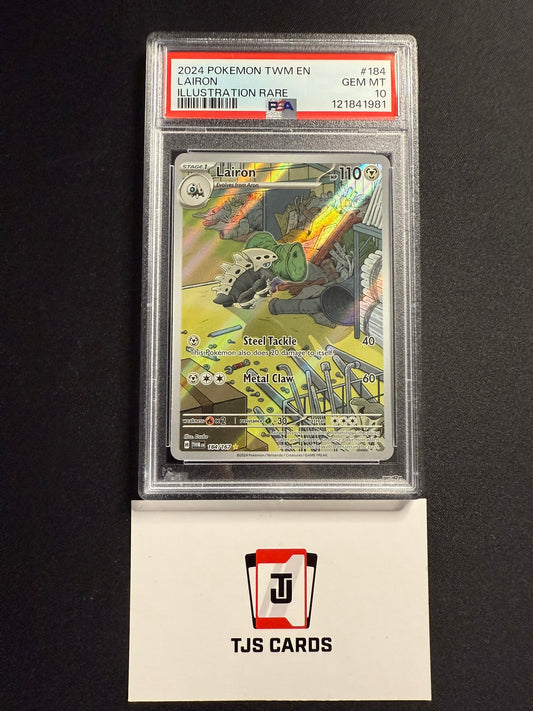 Lairon - PSA 10 - Twilight Masquerade 184/167 - Pokemon