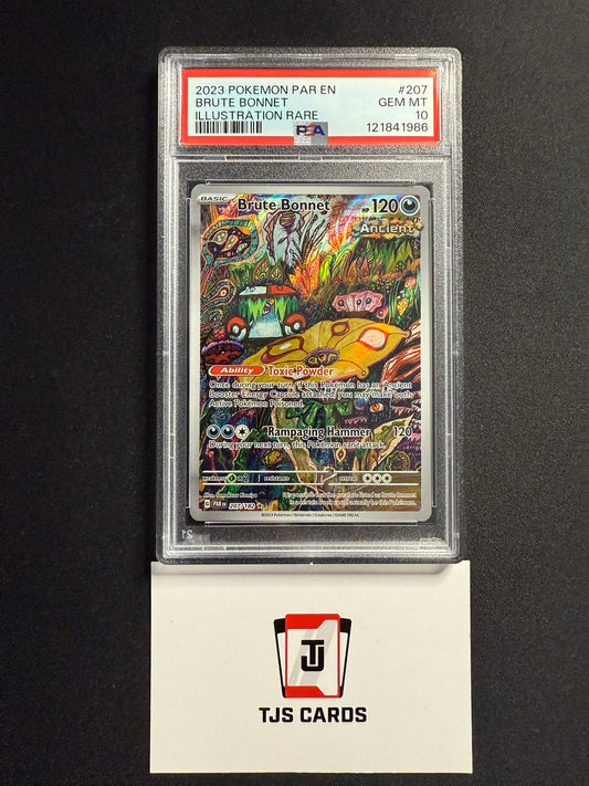 Brute Bonnet - PSA 10 - Paradox Rift 207/182 - Pokemon