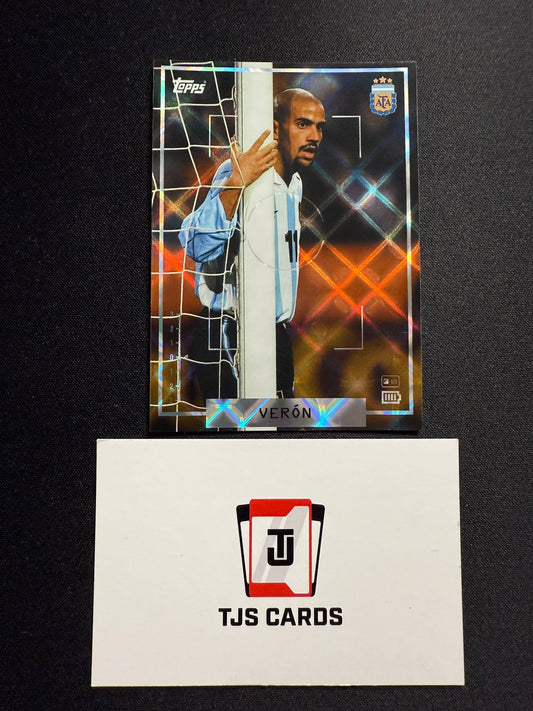 Juan Sebastian Veron - Shutter Speed Parallel - TOPPS Focus Argentina 2025