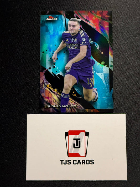 Duncan McGuire - Blue /75 - TOPPS Finest MLS 2024
