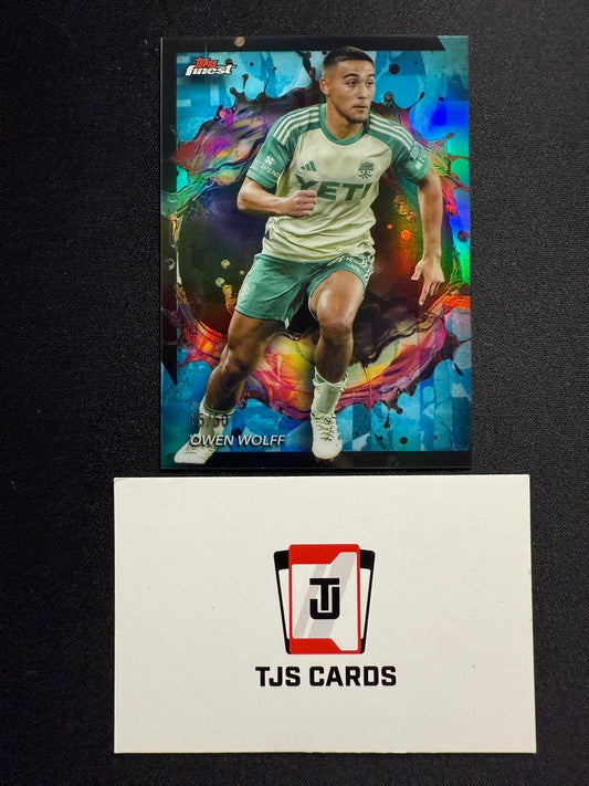 Owen Wolff - Blue /50 - TOPPS Finest MLS 2024