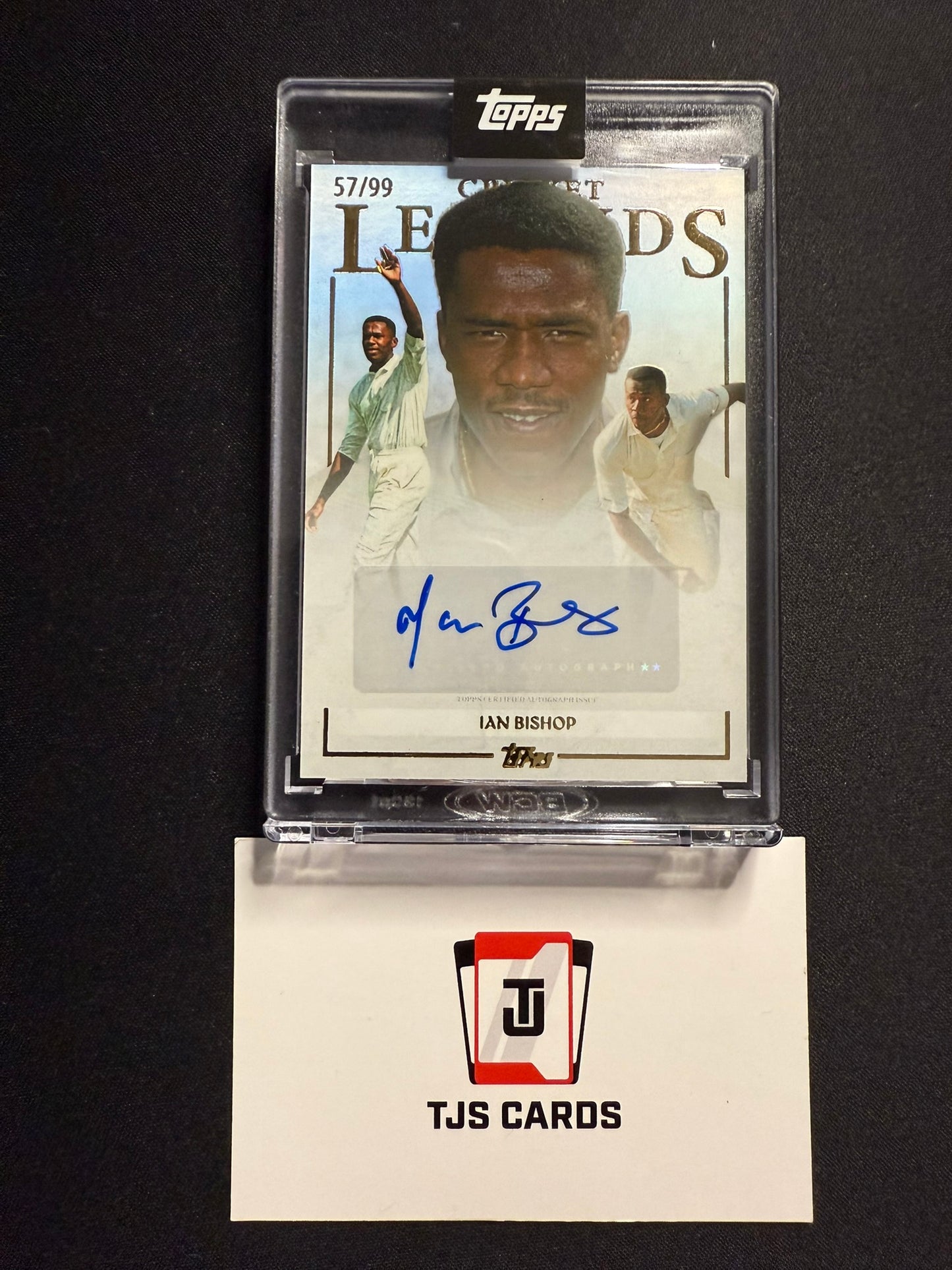Ian Bishop - Auto /99 - TOPPS Cricket Legends Volume 2 2025