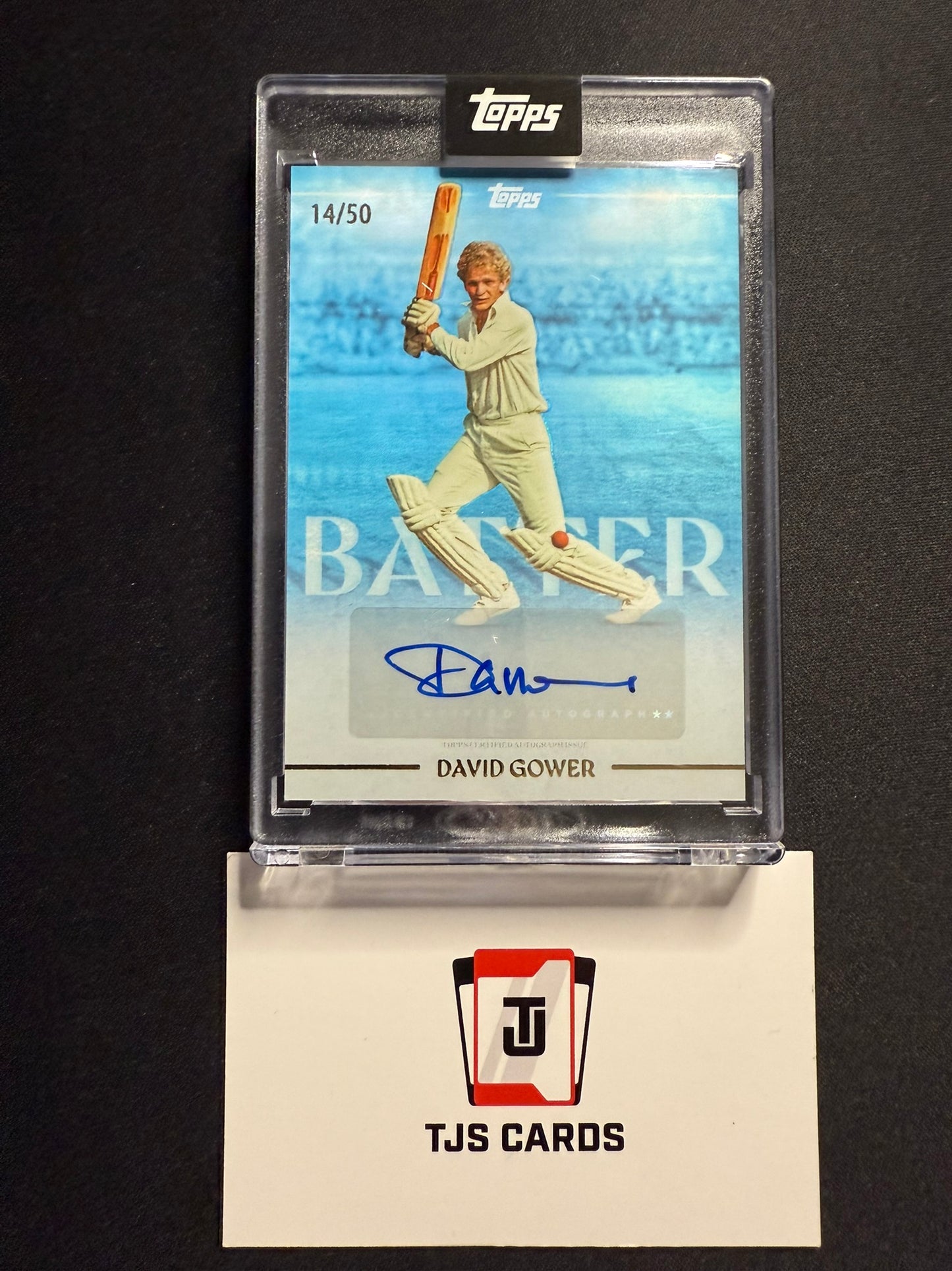 David Gower - Blue Auto /50 - TOPPS Cricket Legends Volume 2 2025