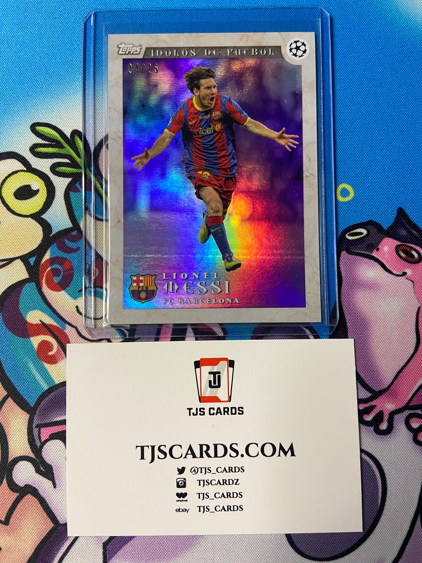 Lionel Messi - Idolos Purple /25 - TOPPS Bonmati Platinum Curated Set 2023/24