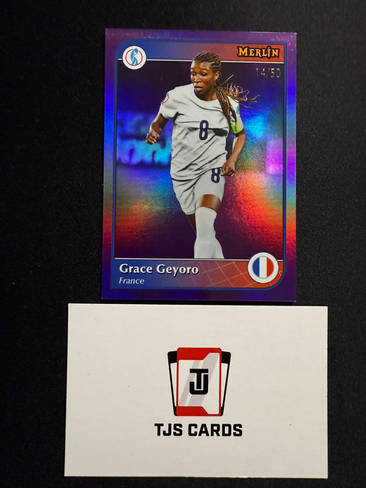 Grace Geyoro - Purple /50 - TOPPS Merlin UEFA Womens EUROS 2025