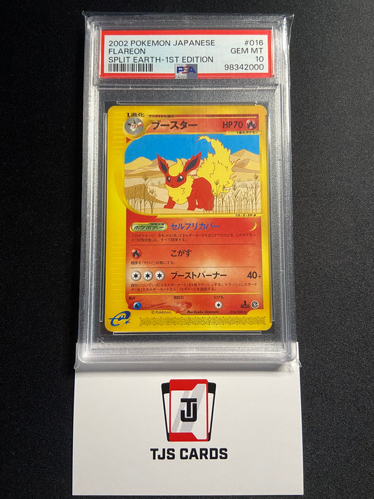 Flareon - PSA 10 - 1st Edition Split Earth 016/088 - Pokemon
