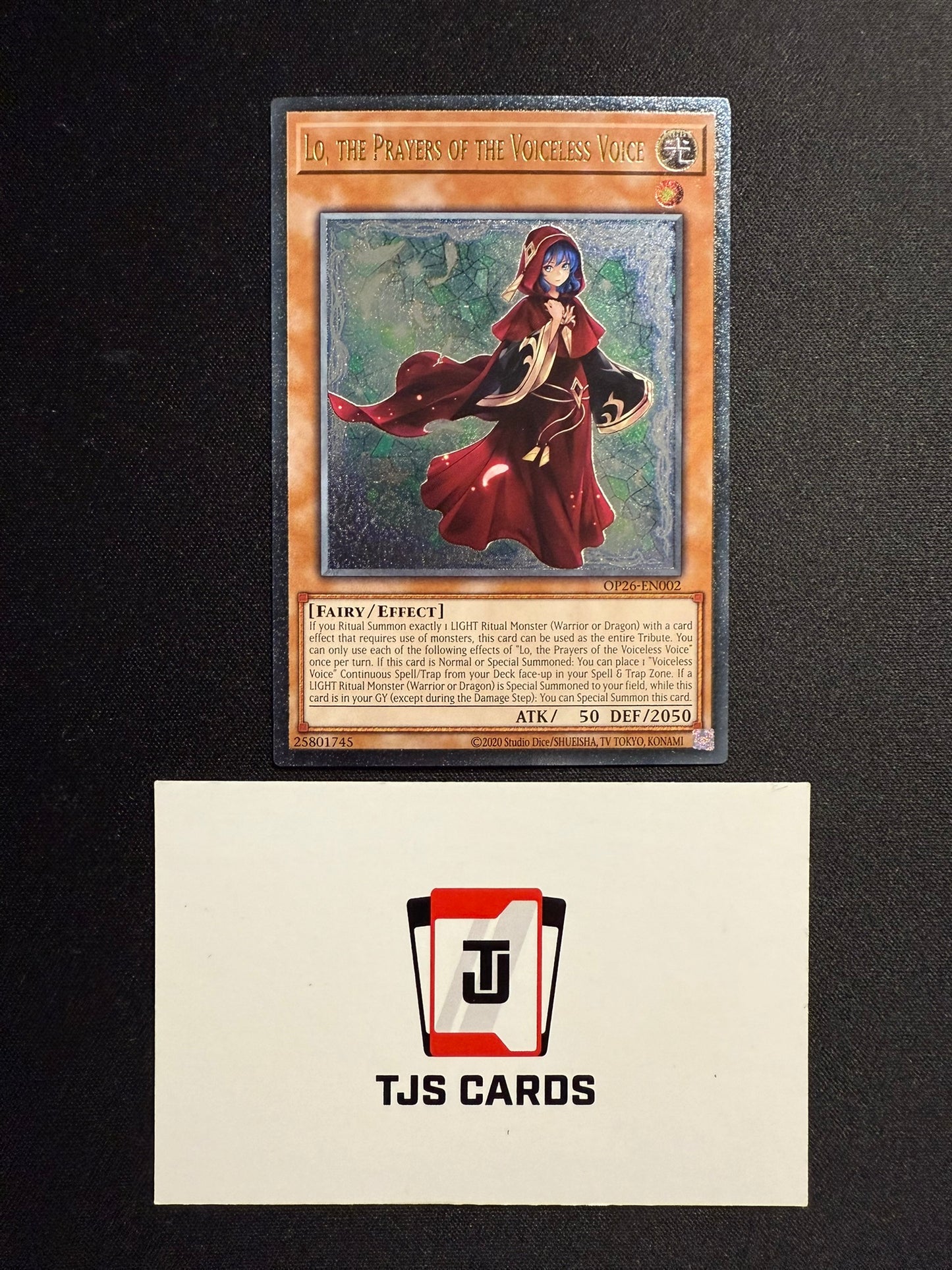 Lo, The Prayers Of The Voiceless Voice - Ultimate Rare OP26-EN002 - LP - YuGiOh