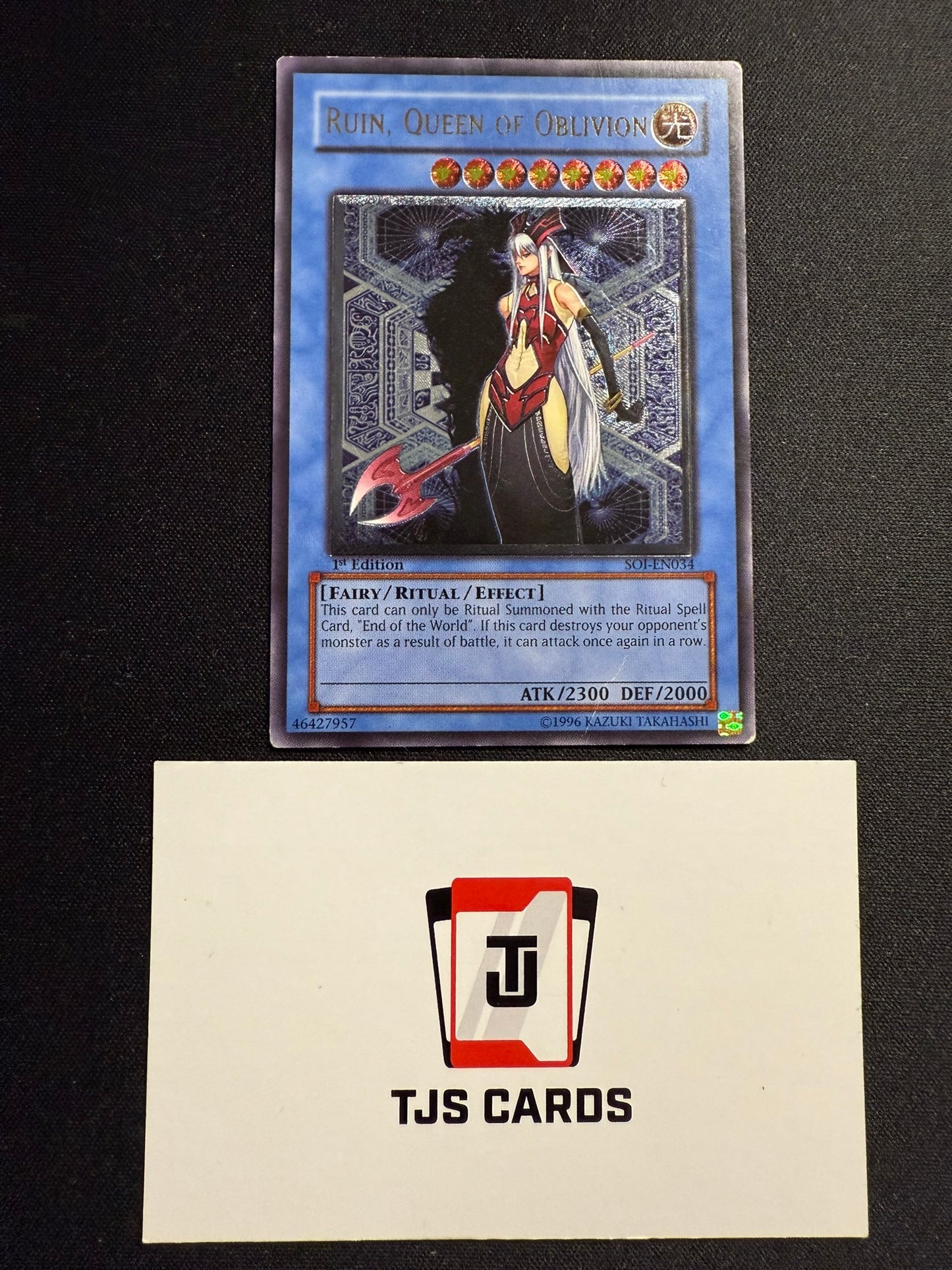 Ruin, Queen Of Oblivion - Ultimate Rare 1st Edition SOI-EN034 - MP - YuGiOh