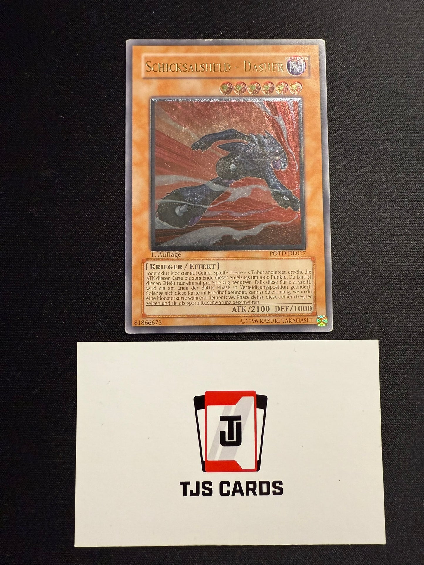 Destiny Hero - Dasher - German Ultimate Rare 1st Edition POTD-DE017 - MP - YuGiOh