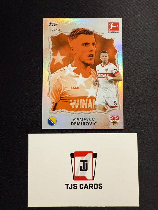 Ermedin Demirovic - Orange /49 - TOPPS Bundesliga International Stars 2024/25