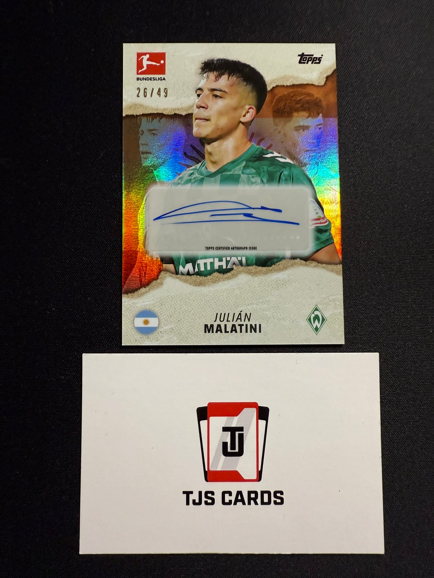 Julian Malatini - Orange Auto /49 - TOPPS Bundesliga International Stars 2024/25