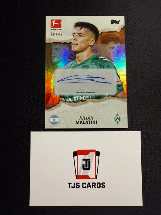Julian Malatini - Orange Auto /49 - TOPPS Bundesliga International Stars 2024/25