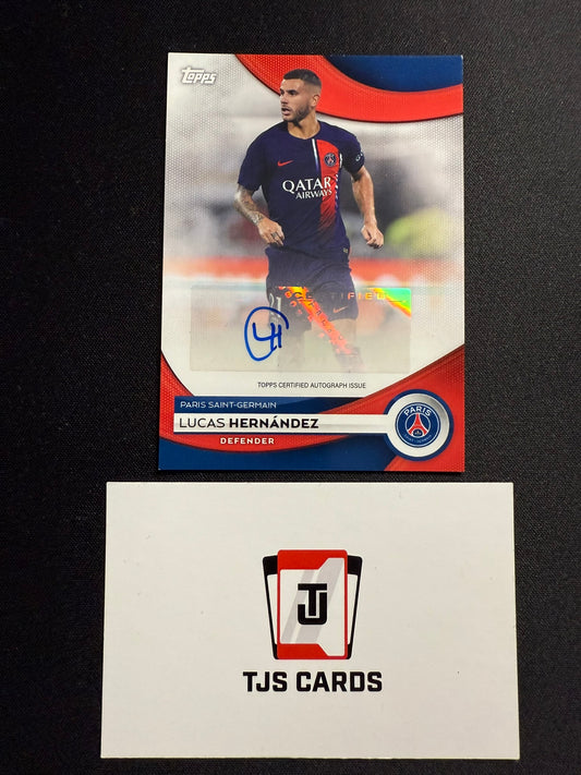 Lucas Hernandez - Auto - TOPPS PSG Team Set 2023/24
