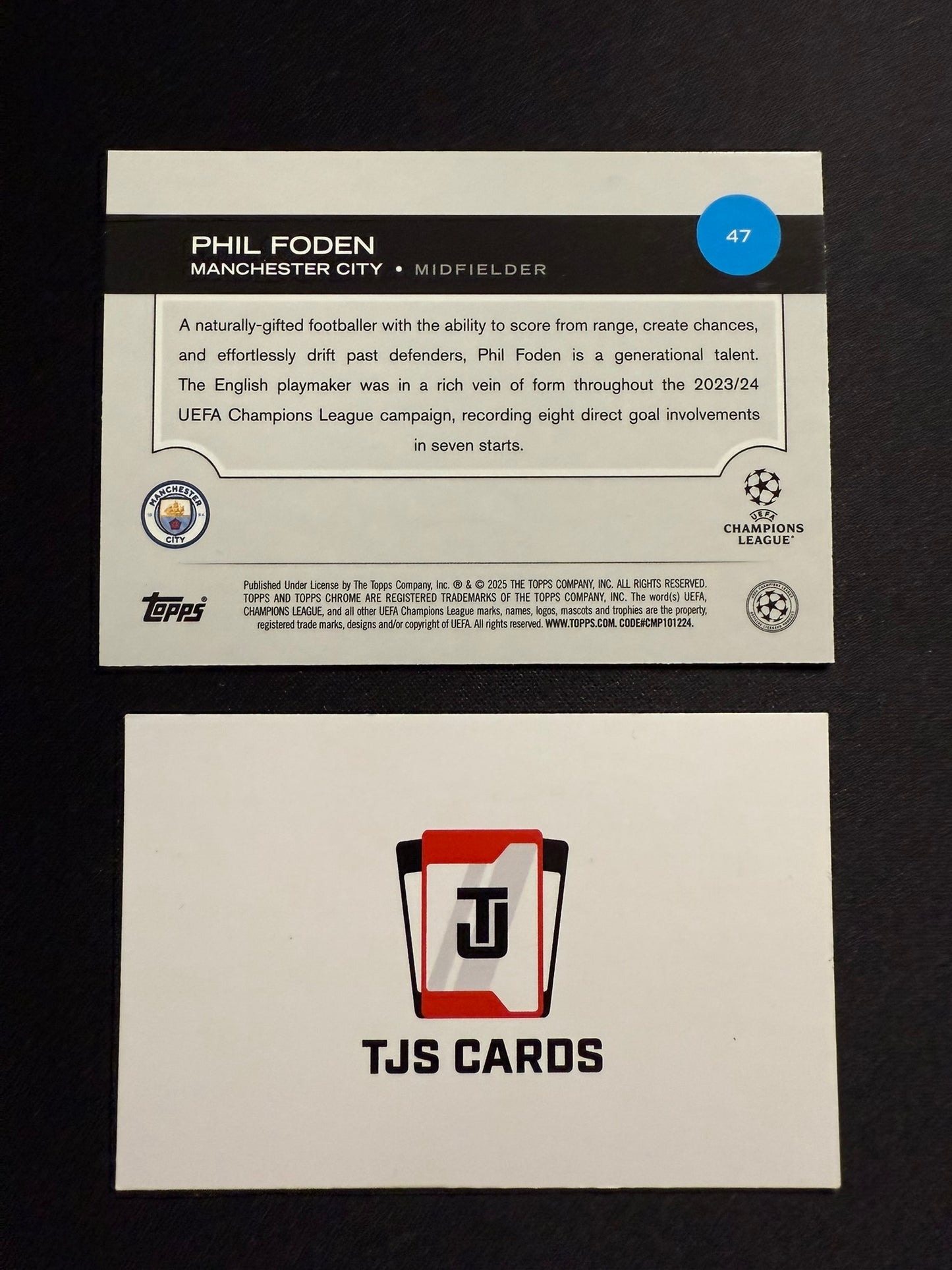 Phil Foden - Green Lava /99 - TOPPS UCC Chrome 2024/25