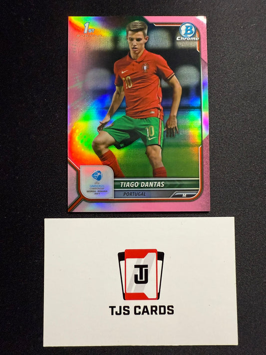 Tiago Dantas - 1st Pink /150 - TOPPS Bowman Chrome UEFA U21 EURO 2023