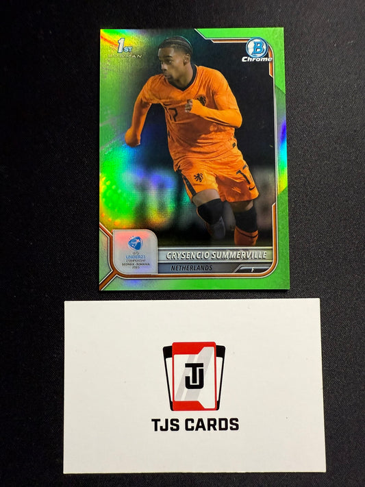 Crysencio Summerville - 1st Green /199 - TOPPS Bowman Chrome UEFA U21 EURO 2023