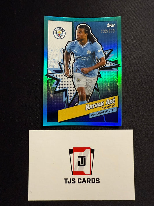Nathan Ake - Aqua /399 - TOPPS Manchester City Fan Set 2023/24