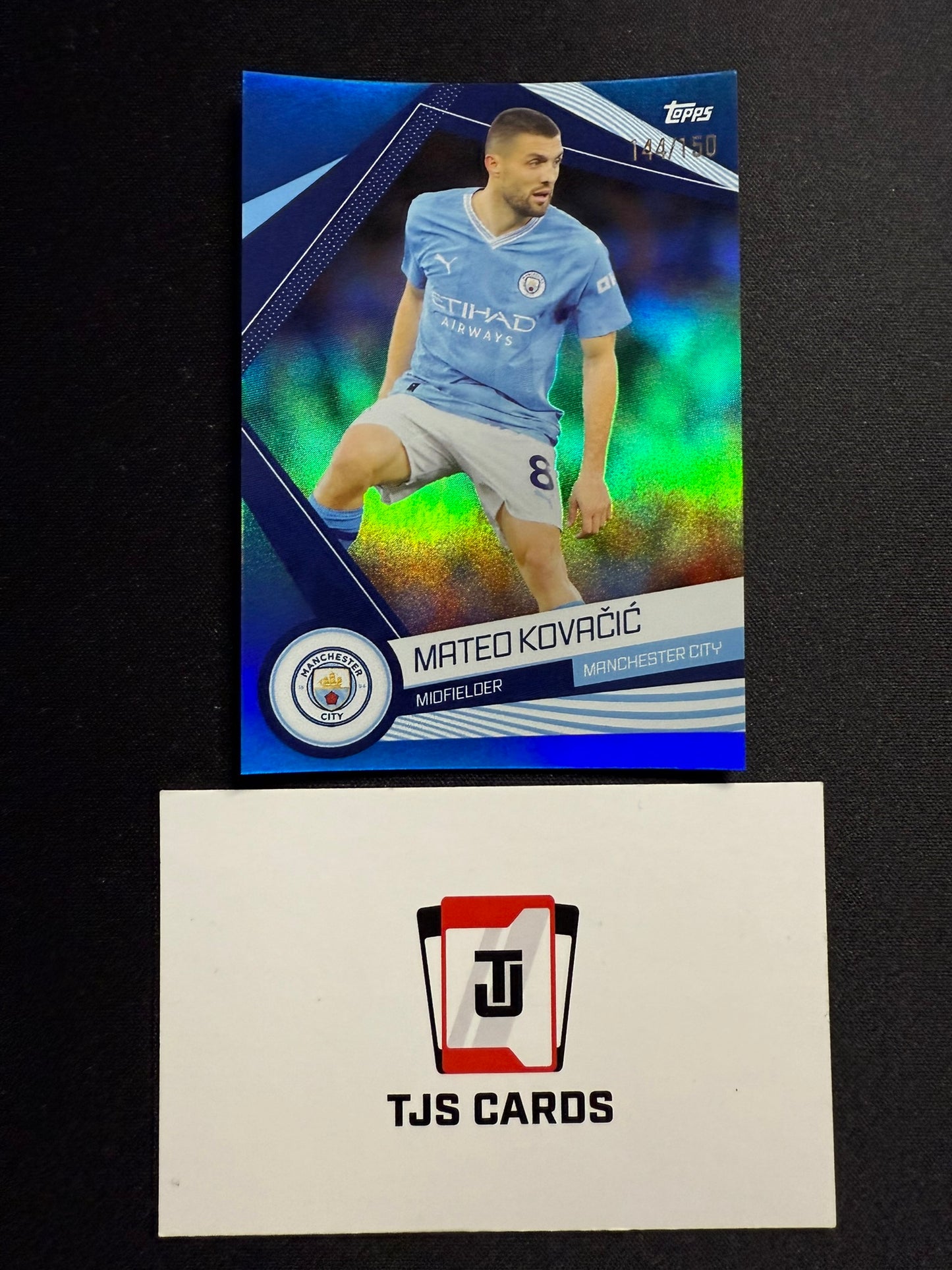 Mateo Kovacic - Blue /150 - TOPPS Manchester City Fan Set 2023/24