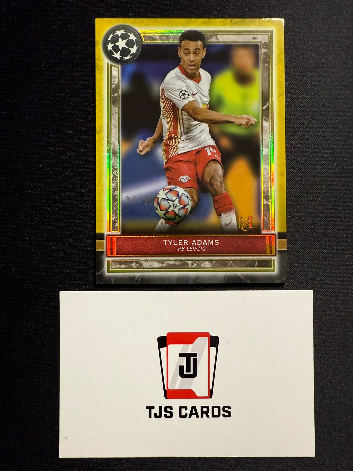 Tyler Adams - Gold /50 - TOPPS Museum UCL 2020/21