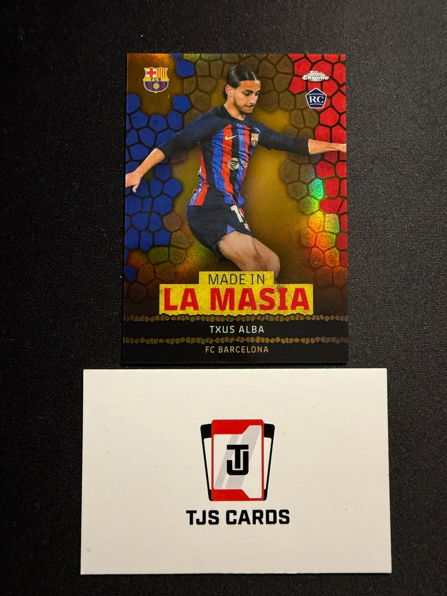 Txus Alba - Rookie Gold Made In La Masia /50 - TOPPS Barcelona Chrome 2022/23