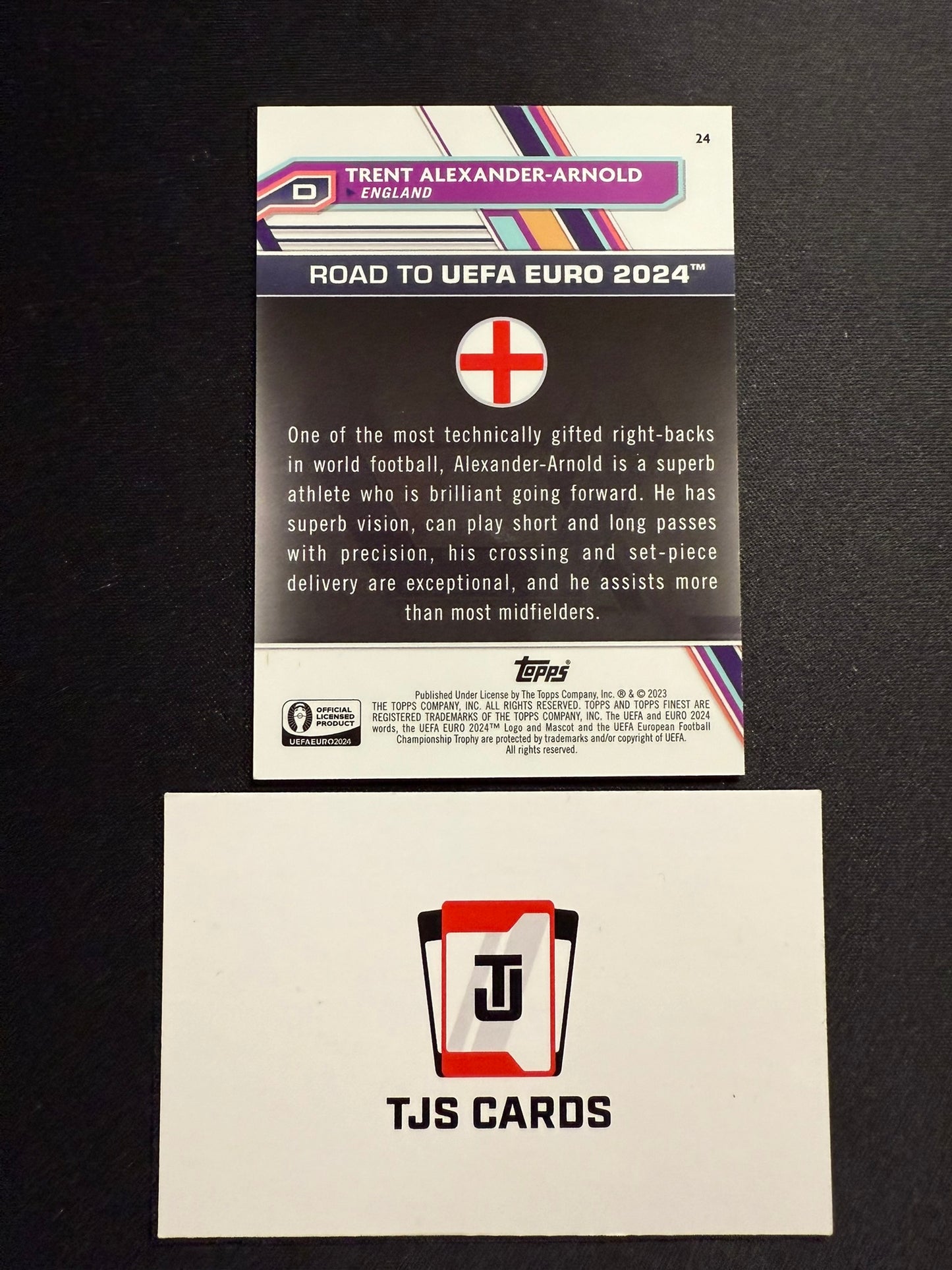 Trent Alexander-Arnold - Blue /150 - TOPPS Finest Road To Euro 2024