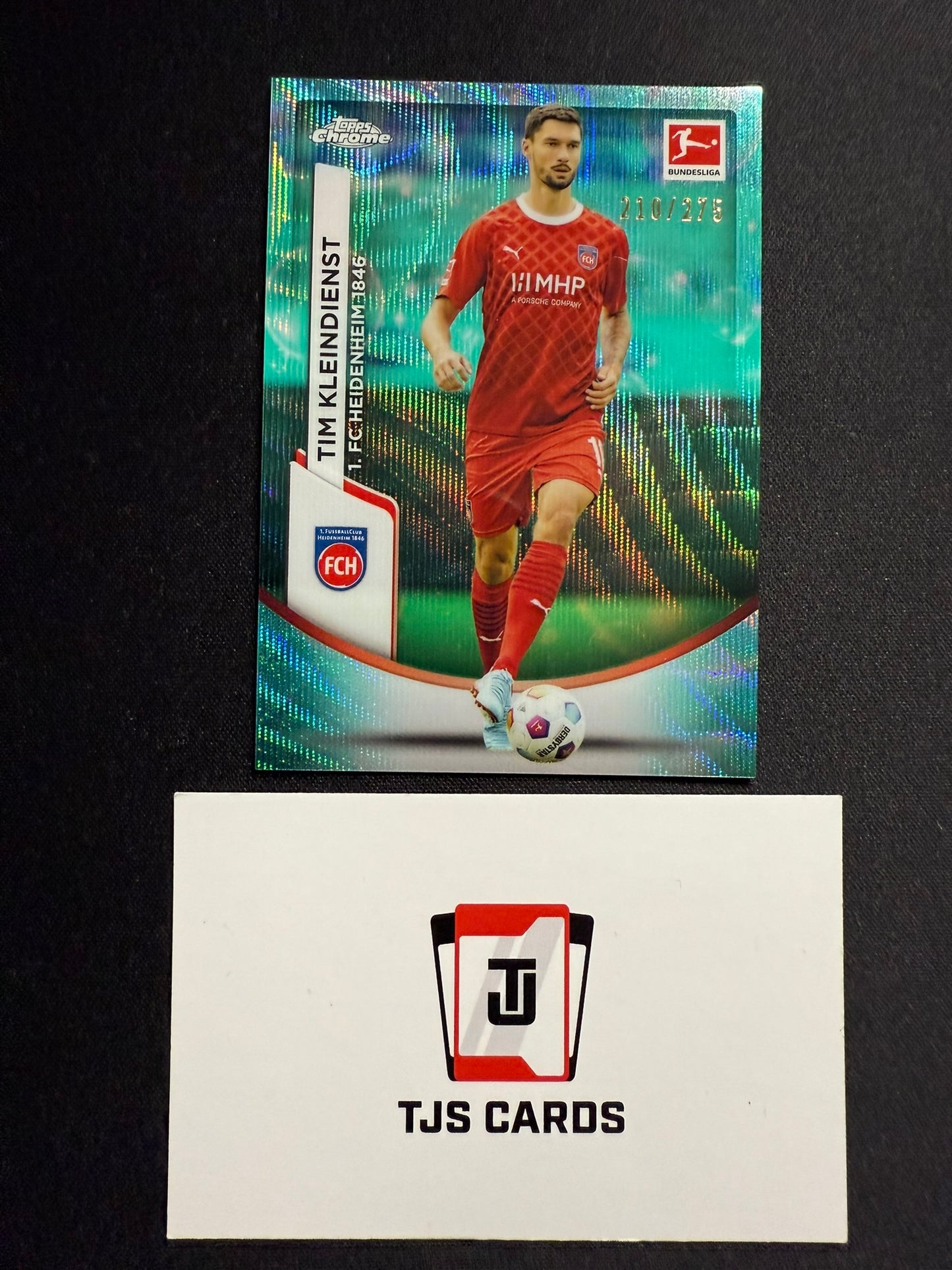 Tim Kleindienst - Aqua Wave /275 - TOPPS Bundesliga Chrome 2023/24