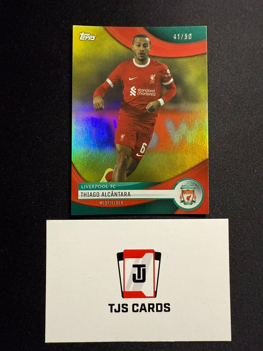 Thiago Alcantara - Gold /50 - TOPPS Liverpool Team Set 2023/24
