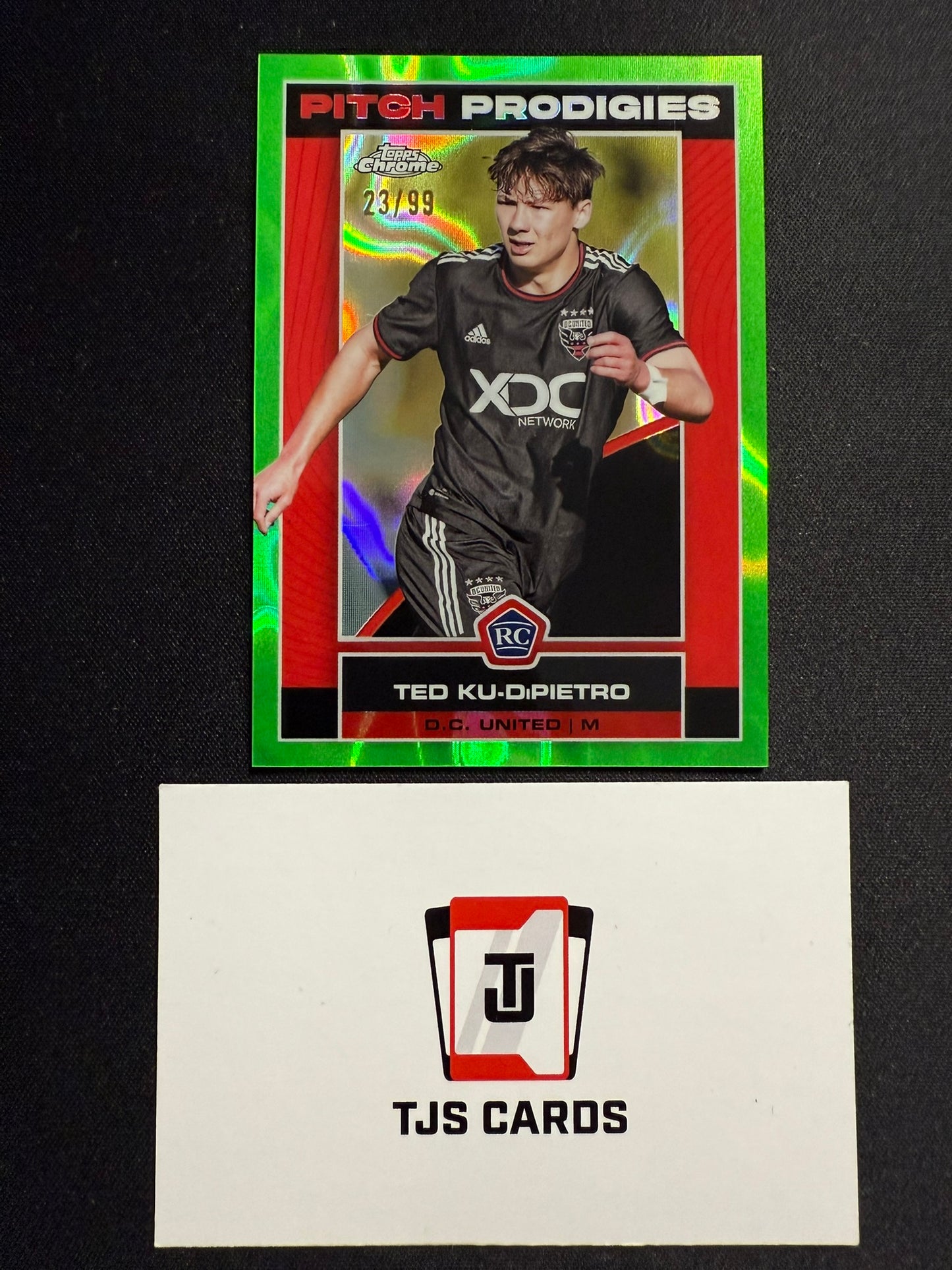Ted Ku-DiPietro - Rookie Green Lava /99 - TOPPS MLS Chrome 2023