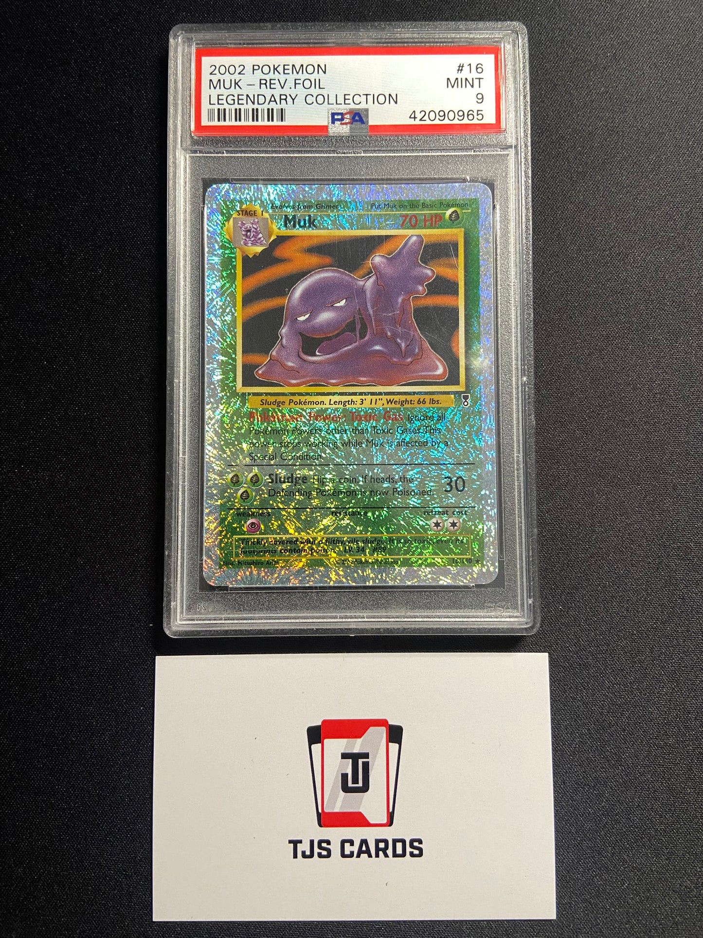 Muk - PSA 9 - Reverse Holo Legendary Collection 16/110 - Pokemon