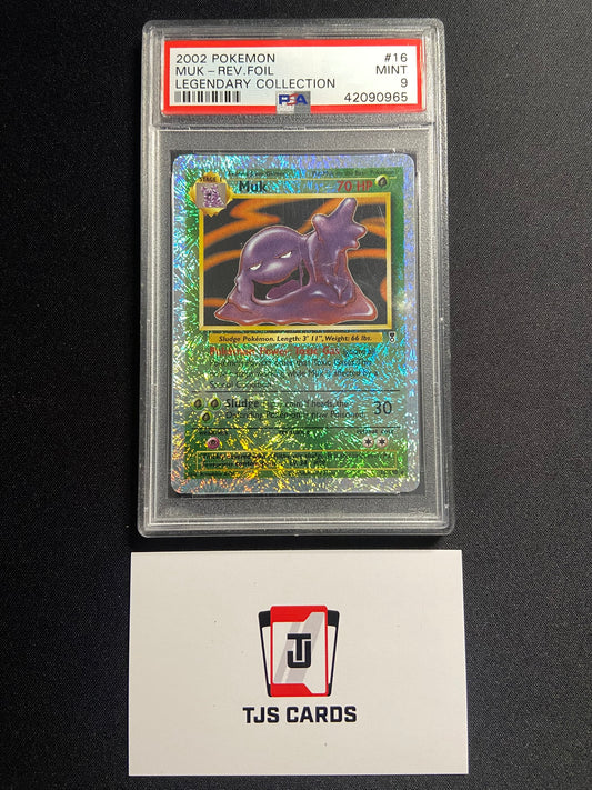 Muk - PSA 9 - Reverse Holo Legendary Collection 16/110 - Pokemon