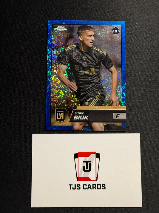 Stipe Biuk - Rookie Blue Mini-Diamond /199 - TOPPS MLS Chrome 2023
