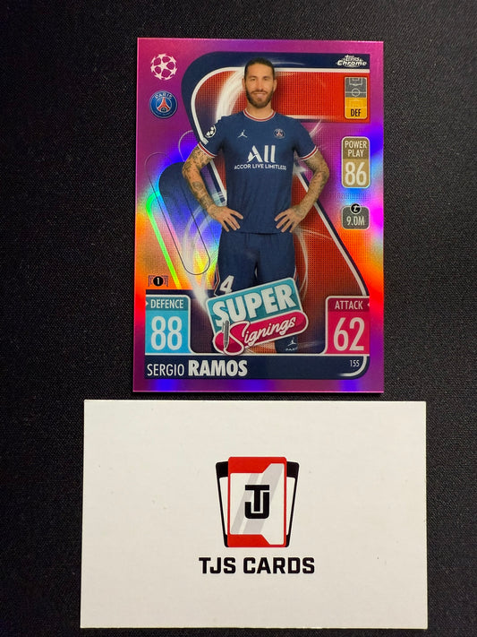Sergio Ramos - Pink /199 - TOPPS Match Attax Chrome 2021/22