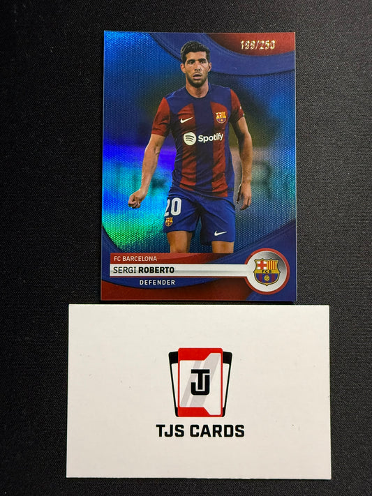 Sergi Roberto - Blue /250 - TOPPS Barcelona Team Set 2023/24