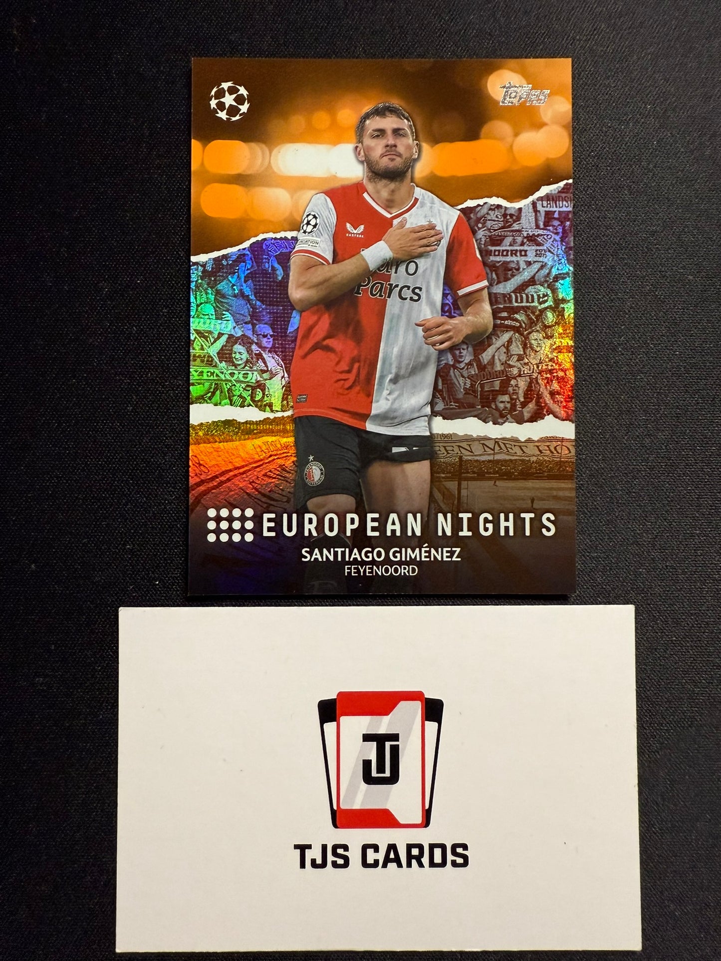 Santiago Gimenez - Orange European Nights /25 - TOPPS UCC 2023/24