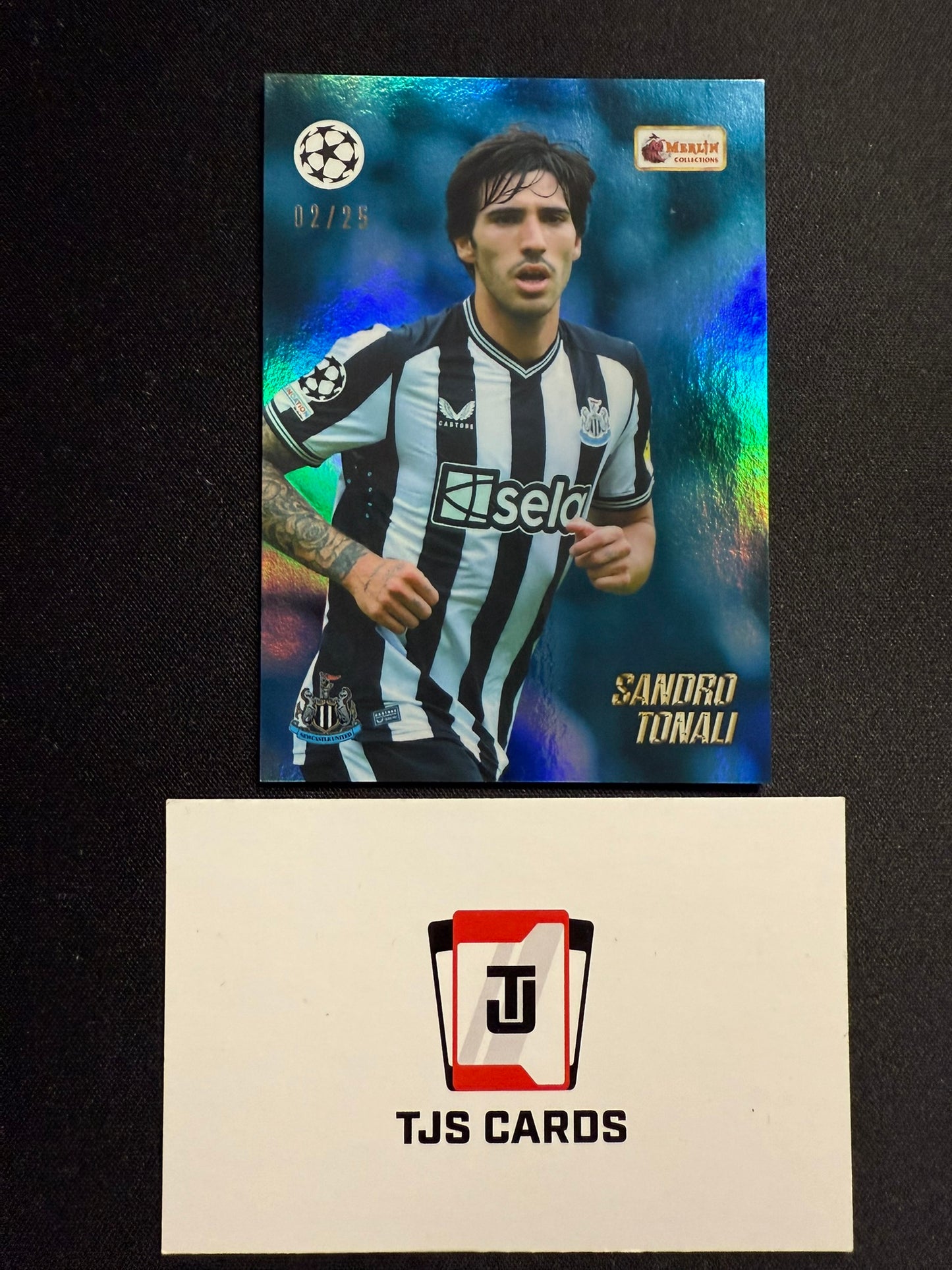 Sandro Tonali - Blue /25 - TOPPS Merlin Heritage UCC 2023/24