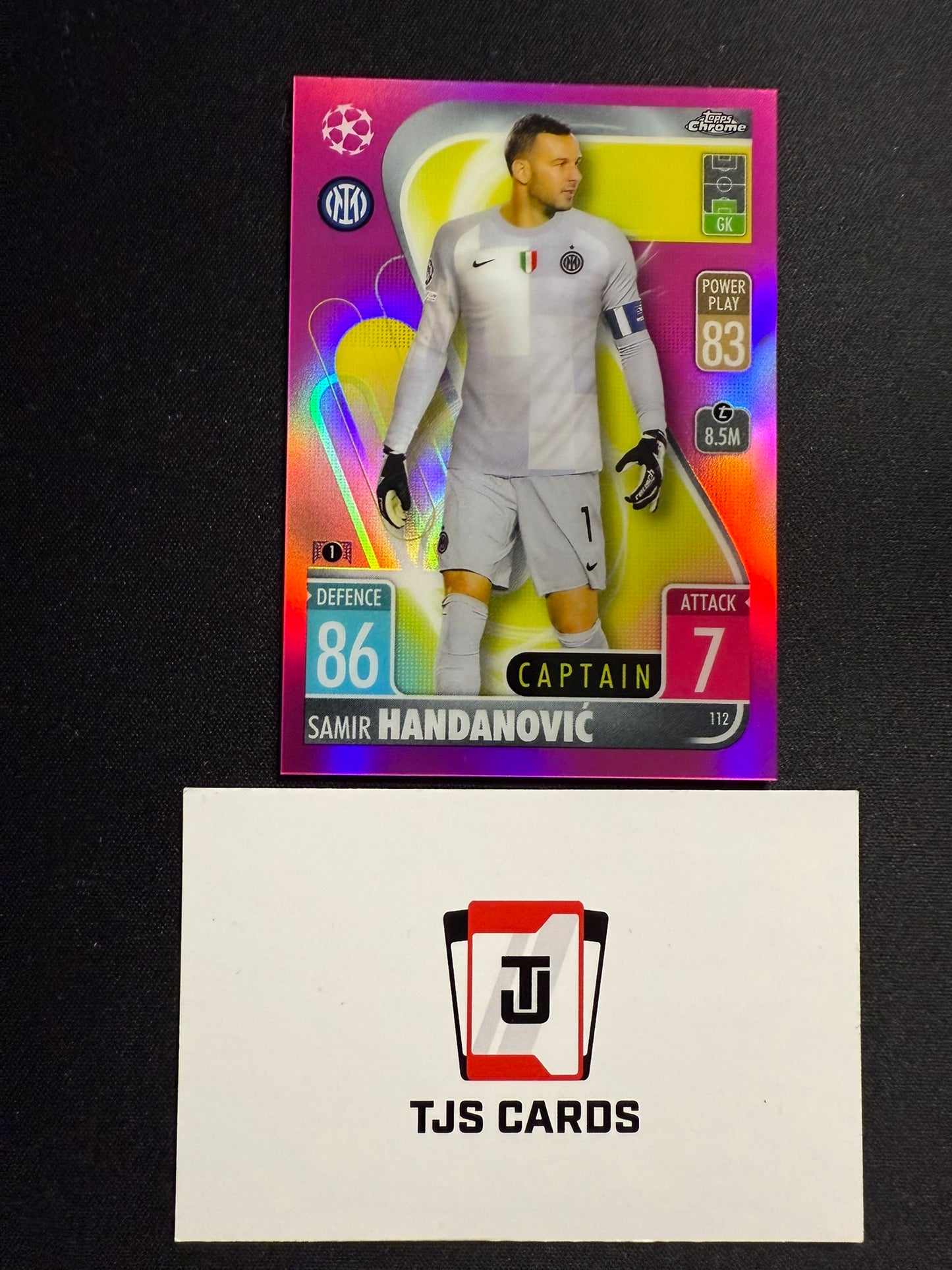 Samir Handanovic - Pink /199 - TOPPS Match Attax Chrome 2021/22