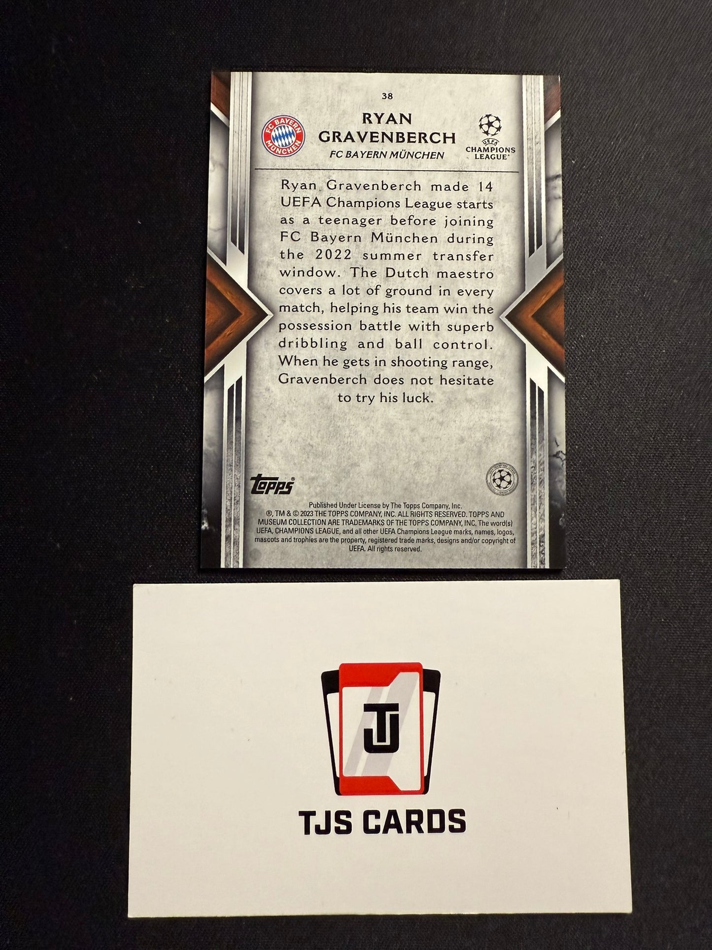 Ryan Gravenberch - Sapphire /75 - TOPPS Museum UCL 2022/23