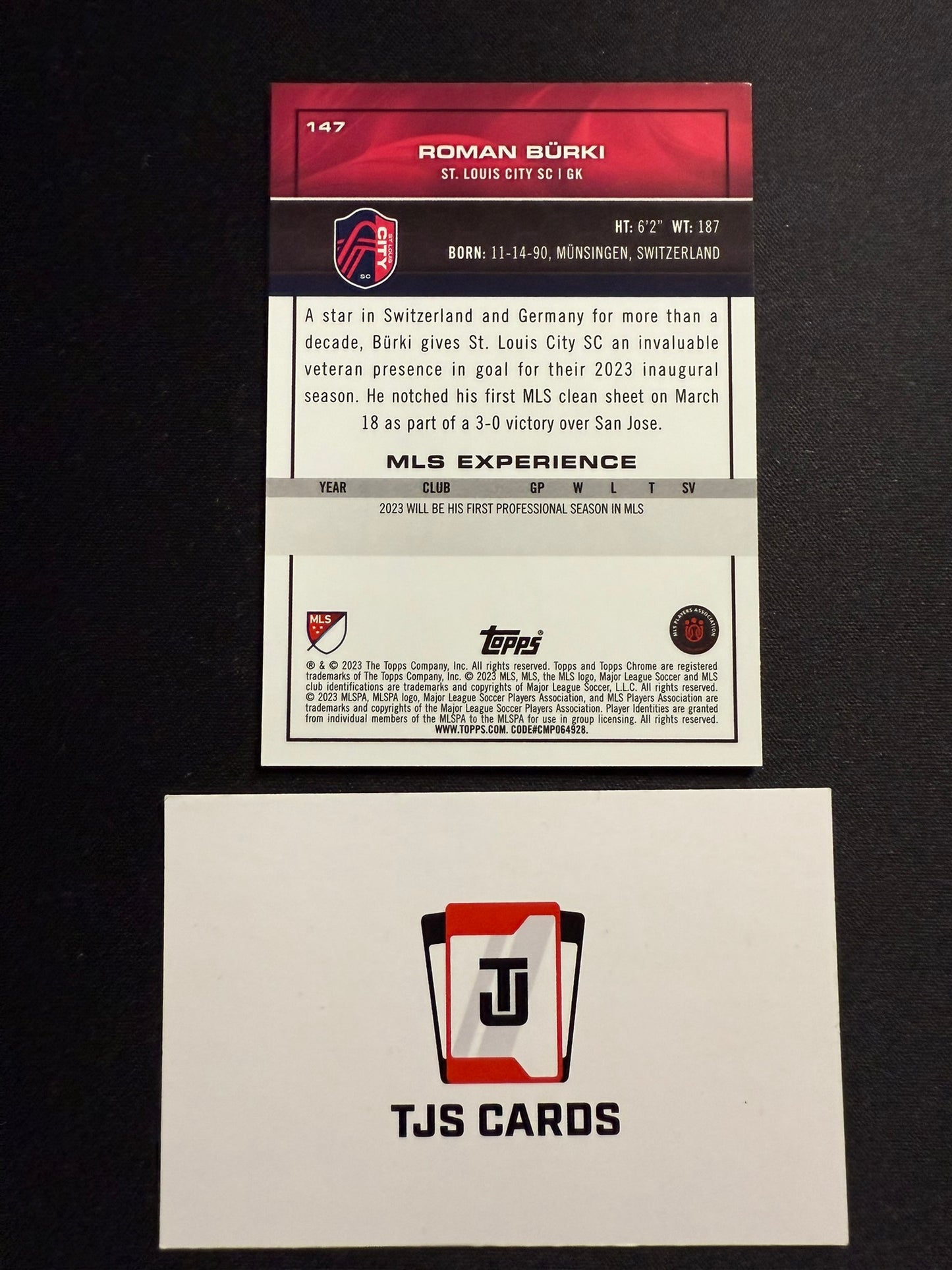 Roman Burki - Aqua Lava /125 - TOPPS MLS Chrome 2023