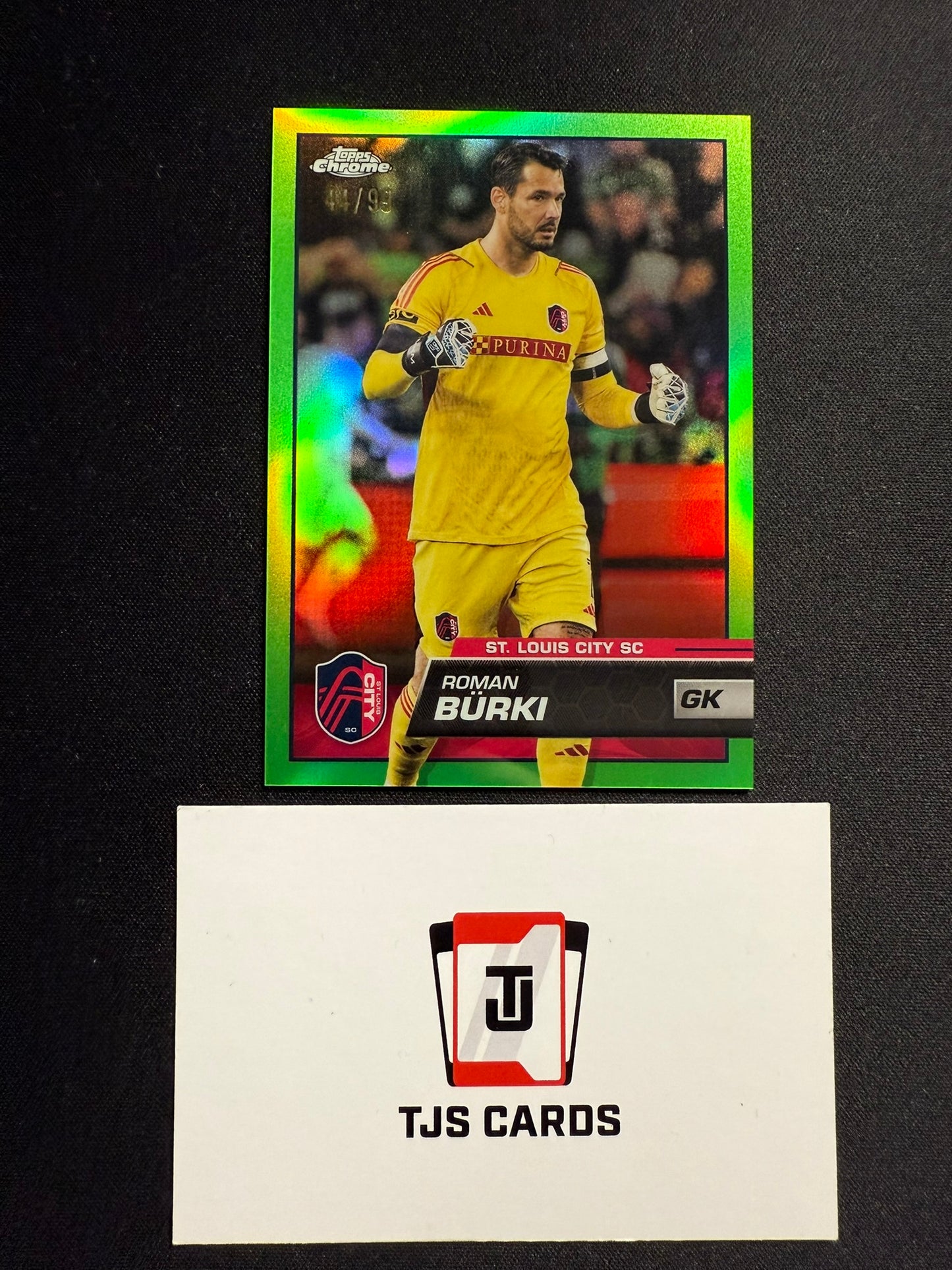 Roman Burki - Green /99 - TOPPS MLS Chrome 2023