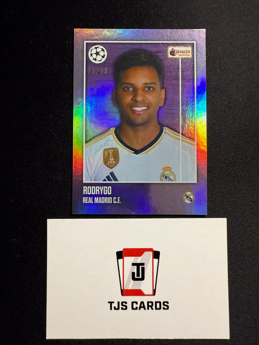 Rodrygo - Purple /99 - TOPPS Merlin Heritage UCC 2023/24