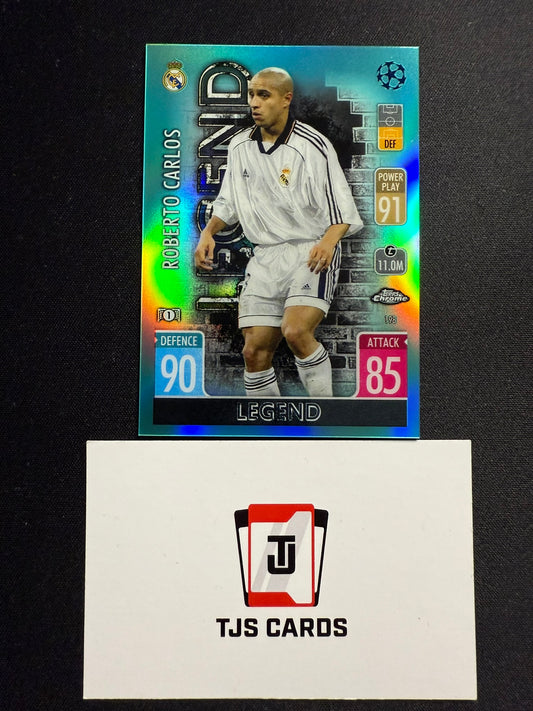 Roberto Carlos - Legends Aqua /150 - TOPPS Match Attax Chrome 2021/22