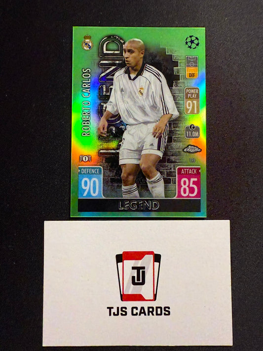 Roberto Carlos - Legends Green /99 - TOPPS Match Attax Chrome 2021/22