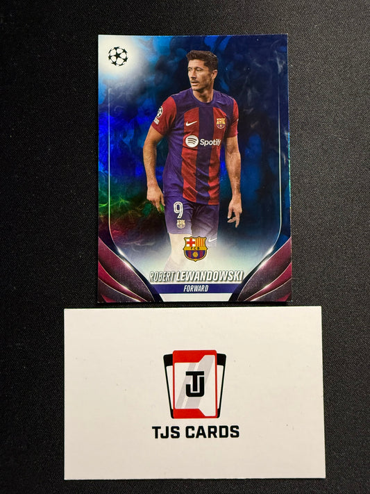 Robert Lewandowski - Blue Inferno /125 - TOPPS UCC 2023/24